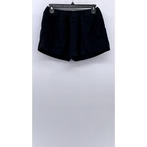 BANANA REPUBLIC Women's Black Petite Linen Blend Shorts SZ XS/P